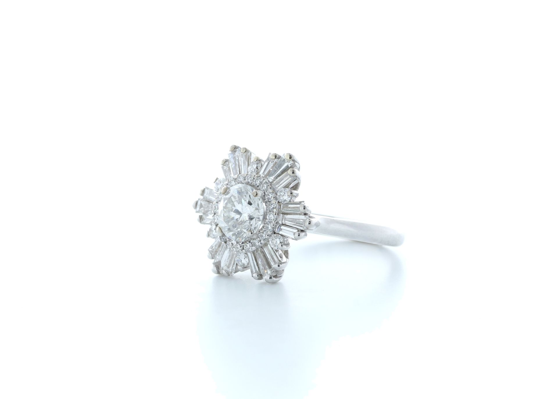 18ct White Gold Round Cluster Claw Set Diamond Ring 1.58 (0.77) Carats - Valued by IDI £8,750.00 - - Image 2 of 5