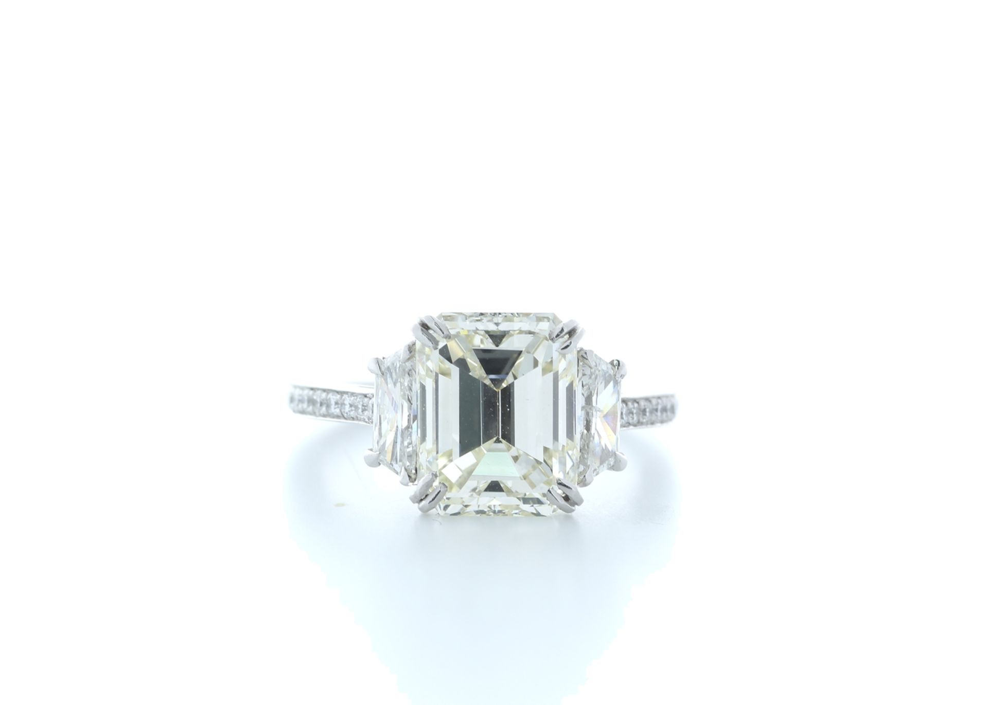 18ct White Gold Emerald Cut Diamond Ring 5.31 (4.56) Carats - Valued by IDI £190,000.00 - 18ct White
