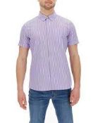 BRAND NEW JDWILLIAMS PURPLE STRIPED SHIRT SIZE MEDIUM (TP941)Condition ReportBRAND NEW