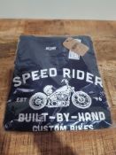 BRAND NEW JACAMO SPEED RIDER BUILT-BY-JAND CUSTOM BIKES T-SHIRT SIZE 4XLCondition ReportBRAND NEW