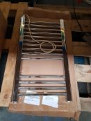 FLAT CHROME ELECTRIC TOWEL RADIATOR 700X400MM Condition ReportAppraisal Available on Request- All