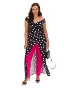 BRAND NEW SIMPLYBE BLACK POLKA DOT TOP SIZE 22 (CR768)Condition ReportBRAND NEW
