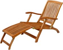 BOXED INCOBA HOUSE & GARDEN DECK CHAIR EUCALYPTUS FSC RRP £137.00 (AS SEEN IN WAYFAIR)Condition