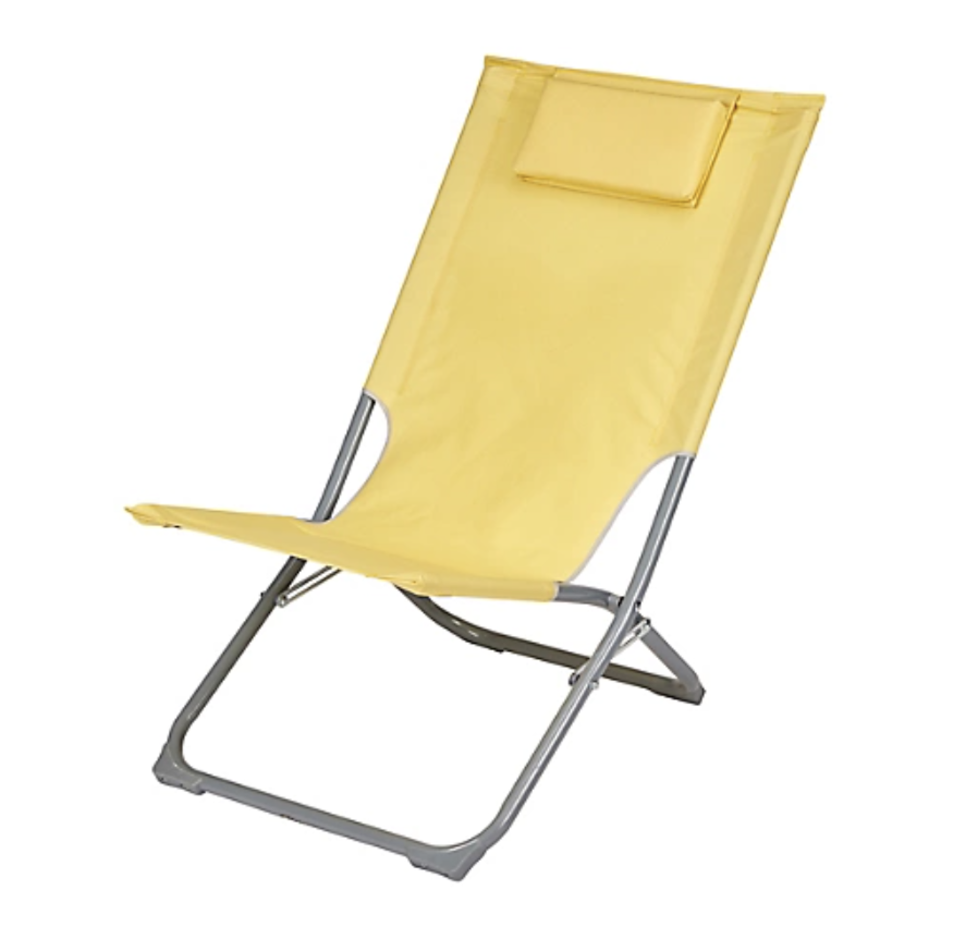CURACAO BEACH CHAIR STEEL CREAM GOLD Â£13.54Condition ReportAppraisal Available on Request- All