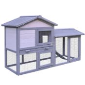 BOXED PAWHUT D51-101 RABBIT HUTCH GREY RRP £127.99 (AS SEEN IN WAYFAIR)Condition ReportAppraisal