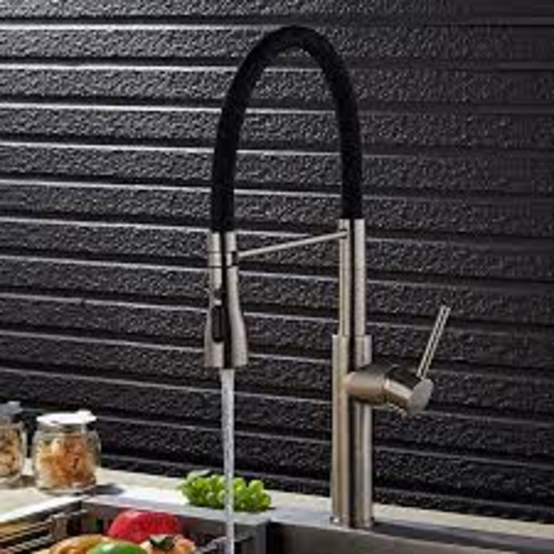 BOXED CONTEMPORARY MONOBLOC 1-LEVER HANDLE J020710 MIXER TAP WITH PULL OUT SPOUT RRP £189.00 (AS