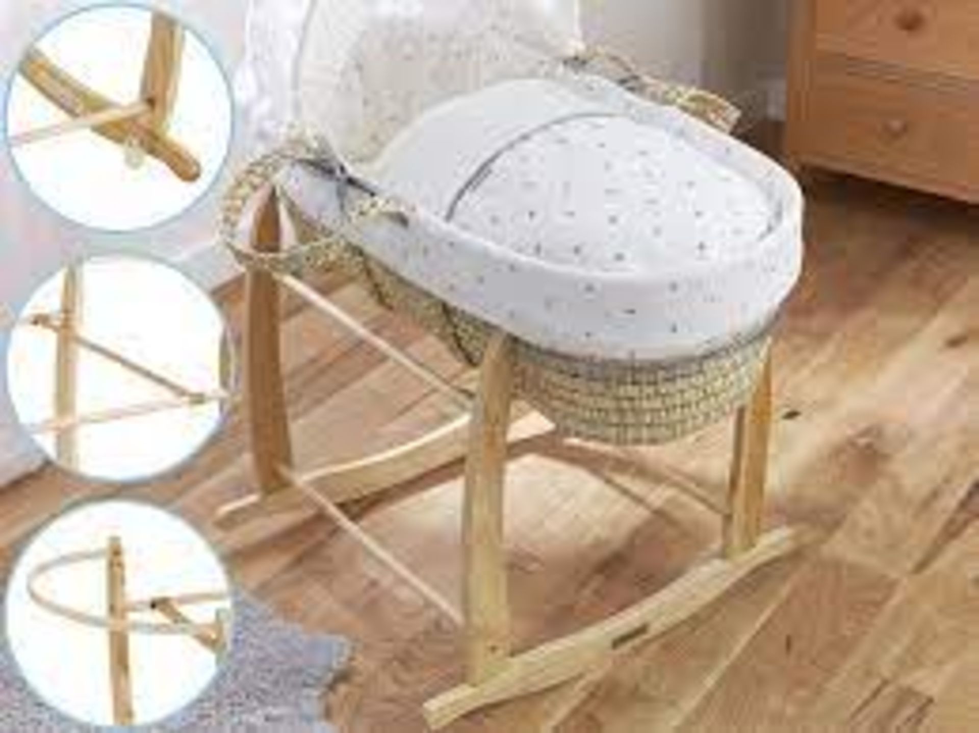 BOXED CLAR DE LUNE MOSES BASKET RRP £29.99Condition ReportAppraisal Available on Request- All