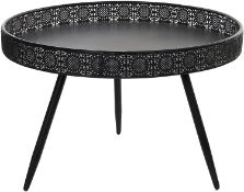 BOXED MICA DECORATIONS ART.NO.: 1030620 METAL 3 LEG TABLE 45 X 70CM RRP £90.52 (AS SEEN IN WAYFAIR)