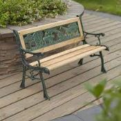 BOXED KIDS SMALL GARDEN BENCH PRODUCT CODE: BENBLMSML COLOUR: VERDIGRIS RRP £30.00 (AS SEEN IN