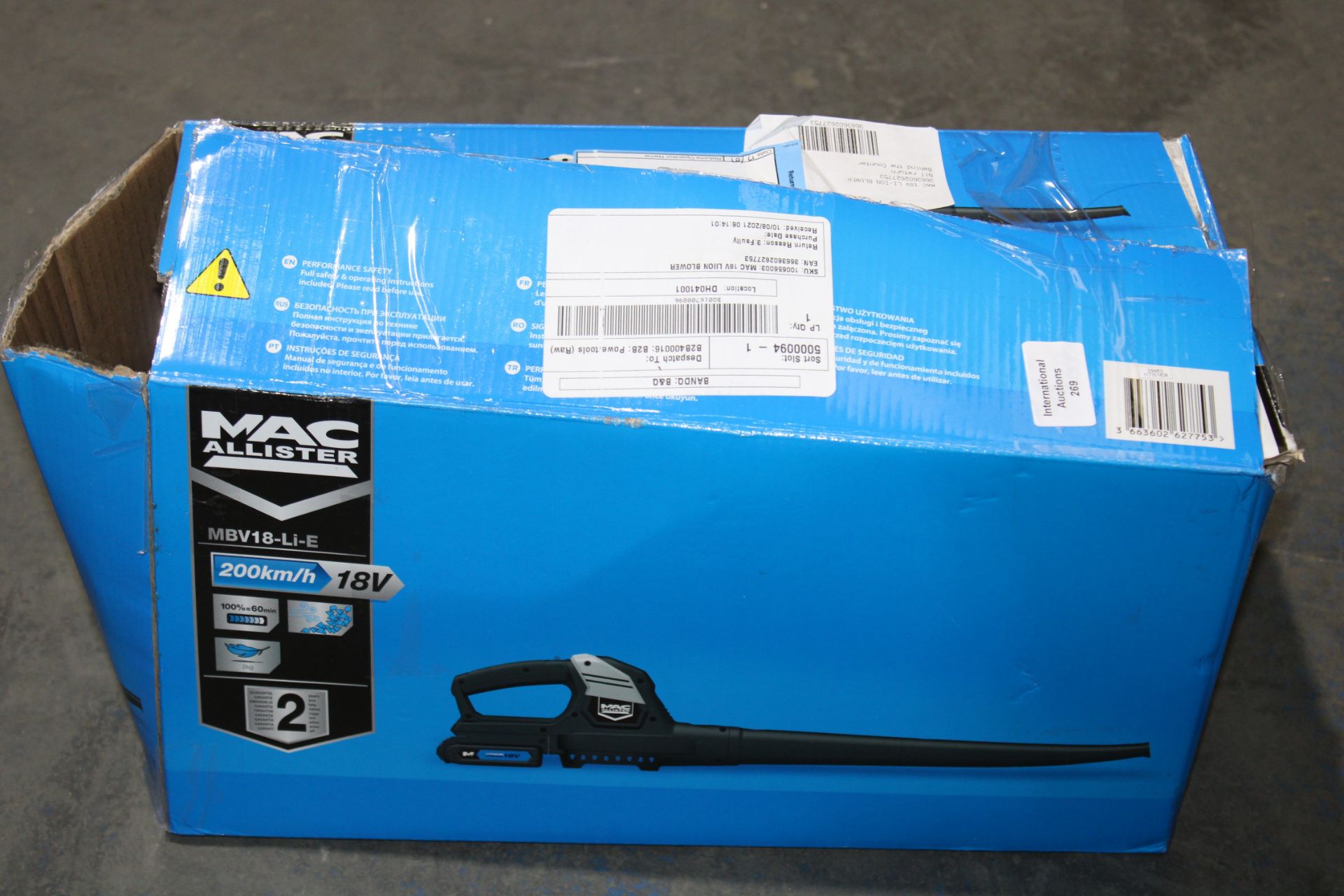 MAC 18V LIION BLOWER Â£77.84Condition ReportAppraisal Available on Request- All Items are - Image 2 of 2