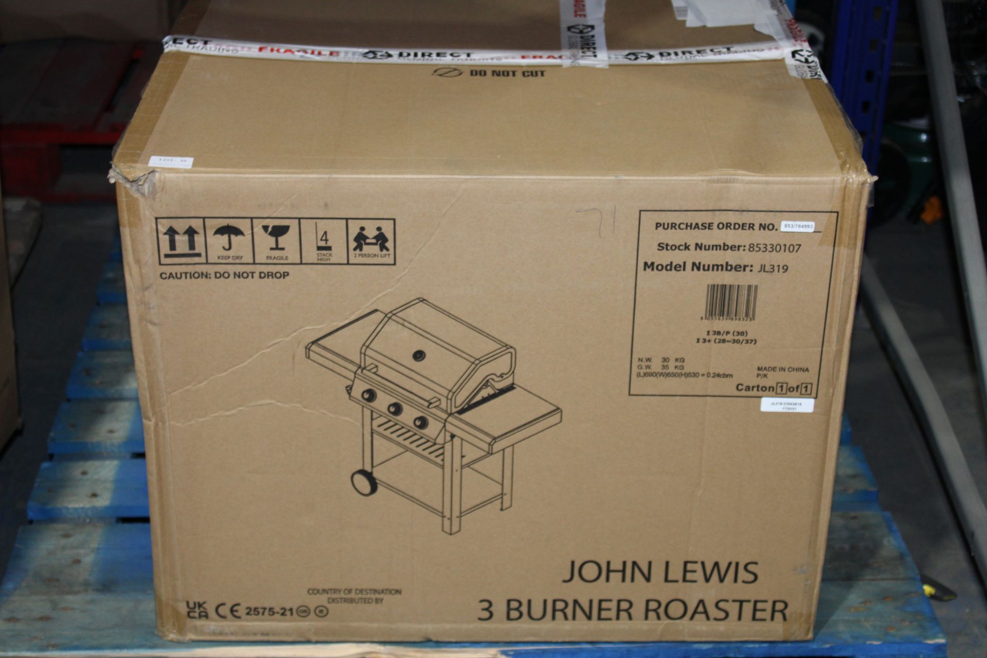 BOXED JOHN LEWIS 3 BURNER ROASTER JL319 RRP £279.00 Condition ReportAppraisal Available on - Image 2 of 2