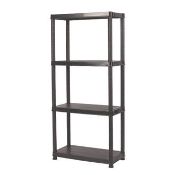 4 Tier Solid Plastic Shelving Bay Â£12.55Condition ReportAppraisal Available on Request- All Items
