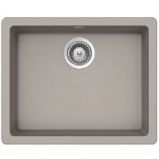 BOXED SCHOCK BY RANGEMASTER CRISTALITE QUADRO N-100 550 X 430MM CONCRETE RRP £182.18 (AS SEEN IN