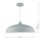 BOXED DAR LIGHTING GROUP KAELAN 1LT PENDANT LIGHT GREY RRP £39.49 (AS SEEN IN WAYFAIR)Condition