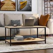 BOXED COFFEE TABLE OAK SKU: WF193160AAA RRP £79.99 (AS SEEN IN WAYFAIR)Condition ReportAppraisal