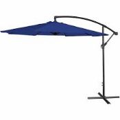 BOXED BANANA HANGING PARASOL - BLUE RRP £100.00Condition ReportAppraisal Available on Request- All