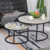 BOXED HOMCOM 833-873 NEST COFFEE TABLES RRP £84.99 (AS SEEN IN WAYFAIR)Condition ReportAppraisal