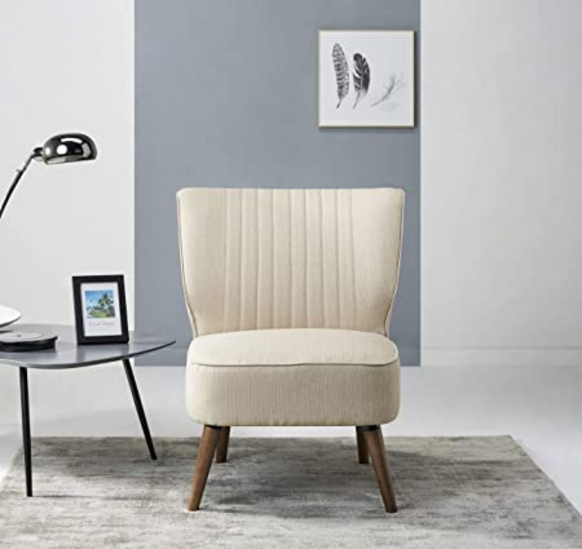 BOXED ROKOKO SUKI CHAIR LUXURY CREAM FABRIC SKU: SUK-CCM-NLX-CHR-ADC703 RRP £127.89 (AS SEEN IN