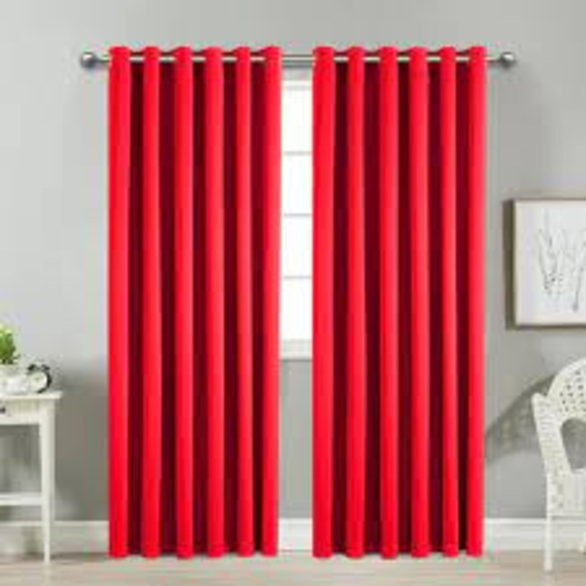 4X BAGGED IMPERIAL ROOMS SOLAR THERMAL EYELET BLACKOUT READY MADE CURTAINS SIZE: 66 X 72 INCH (168 X