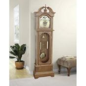 BOXED 72" FLOOR STANDING GRANDFATHER CLOCK IN MISSION OAK FINISH ITEM#: GF5312-72MK RRP £253.99 (