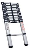 BOXED SEALEY 9-TREAD TRADE ALUMINIUM TELESCOPIC LADDER EN131 RRP £187.20 (AS SEEN IN WAYFAIR)