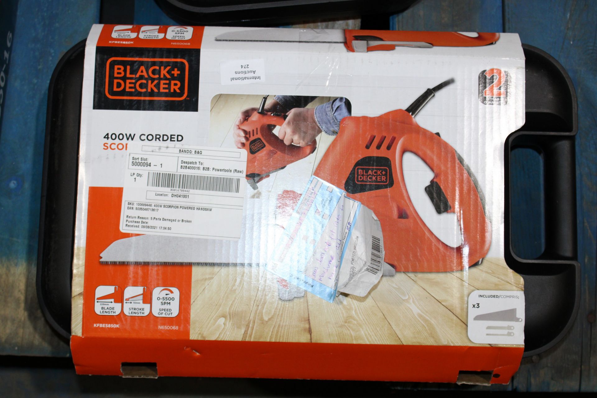 400W SCORPION POWERED HANDSAW Â£49.54Condition ReportAppraisal Available on Request- All Items are - Image 2 of 2