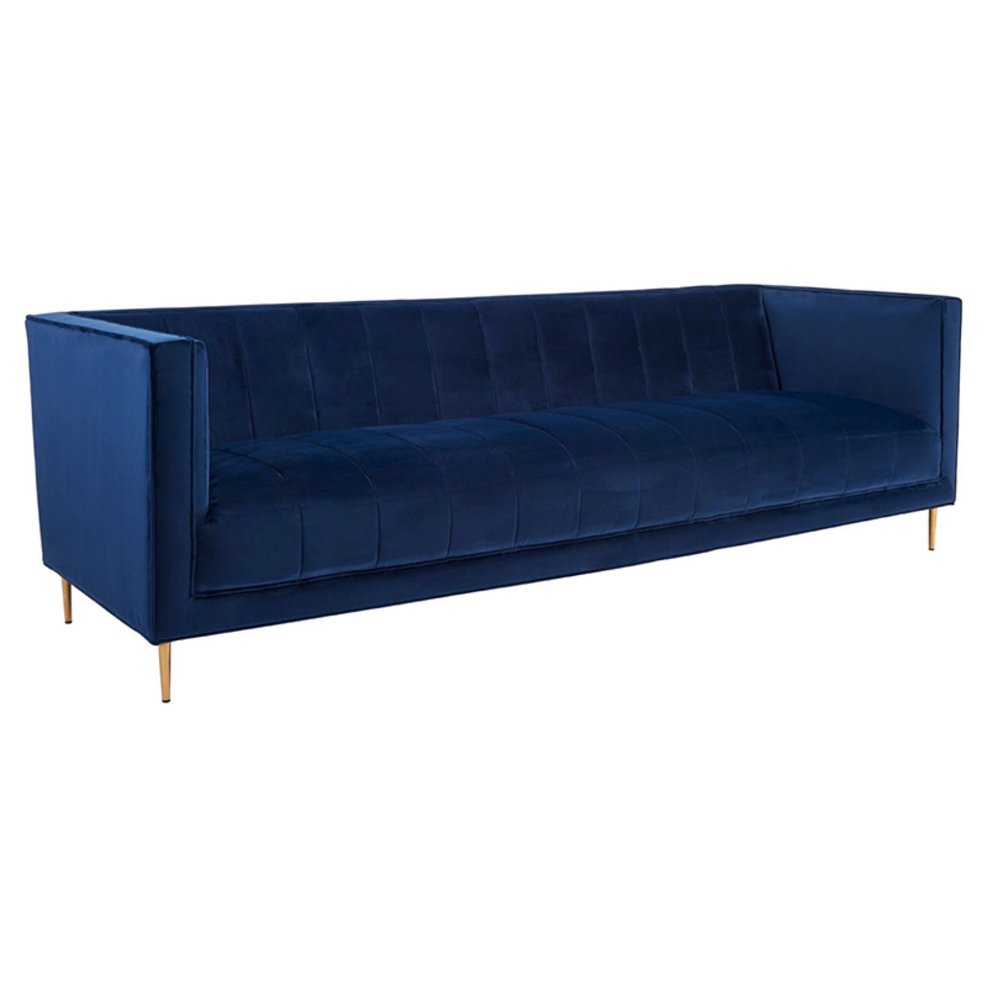 OTYLIA 3 SEATER SOFA IN DEEP BLUE WAYFAIR 5501678 RRP-£2280.00