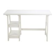 BOXED FURNITURE R AFRA WHITE 1 BOARD WITH METAL DESK RRP £119.00 (AS SEEN IN WAYFAIR)Condition