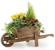 GROUNDLEVEL WOODEN WHEEL BARROW PLANTER RRP £16.25Condition ReportAppraisal Available on Request-