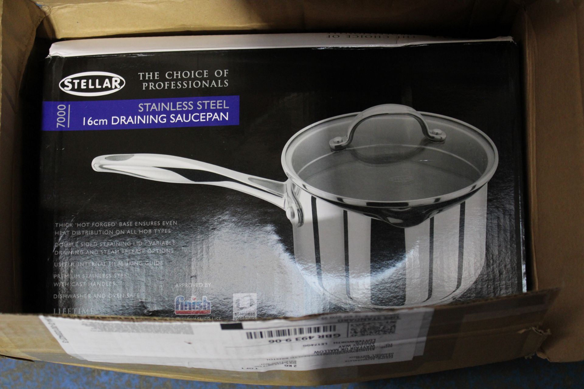 STELLAR STAINLESS STEEL 16CM DRAINING SAUCEPAN RRP £39.99Condition ReportAppraisal Available on - Image 2 of 2