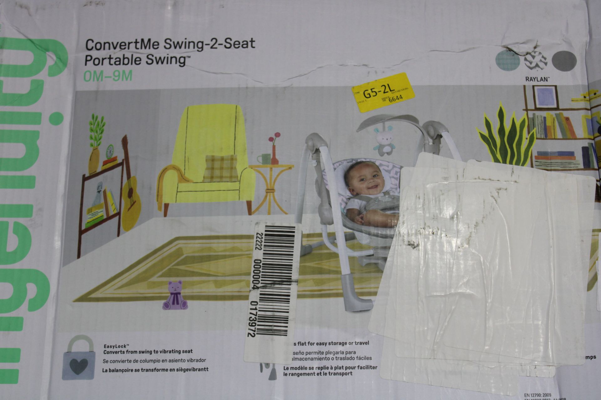 INGENUINTY CONVERT ME SWING 2 SEAT PORTABLE SWING RRP £79.99Condition ReportAppraisal Available on - Image 2 of 2