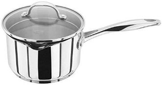 STELLAR STAINLESS STEEL 16CM DRAINING SAUCEPAN RRP £39.99Condition ReportAppraisal Available on