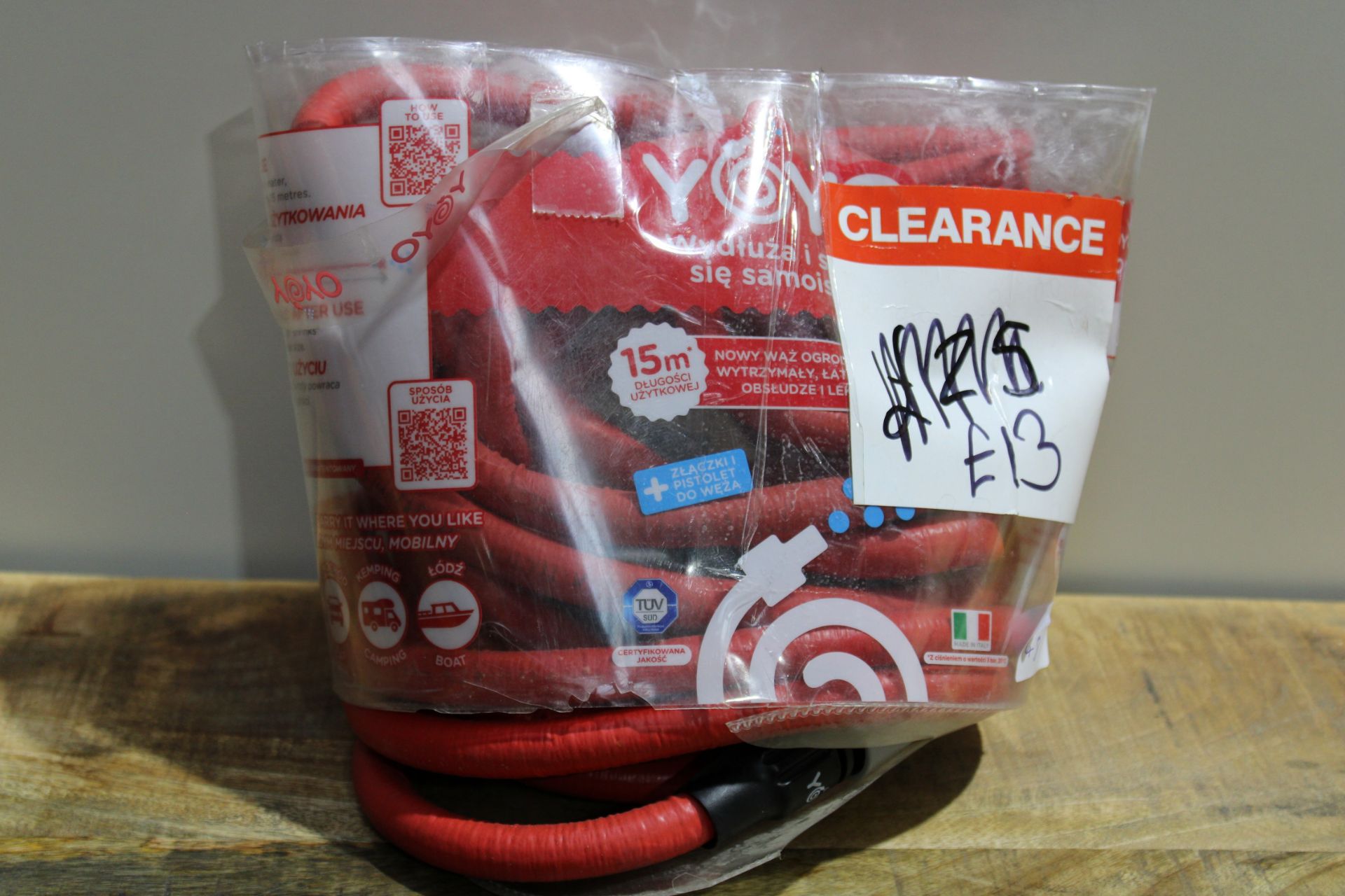 YOYO 15M RED HOSE RRP £15Condition ReportAppraisal Available on Request- All Items are Unchecked/ - Image 2 of 2