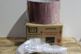 DUSKY PINK CEILING LIGHT WITH SHADE RRP £115Condition ReportAppraisal Available on Request- All