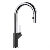 Blanco Carena-S Vario Monobloc Pull-Out Kitchen Sink Mixer Tap - Anthracite / Chrome RRP £