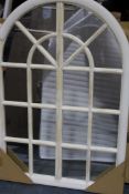 WHITE/CREAM ARCH MIRROR AS SEEN IN WAYFAIR Condition ReportAppraisal Available on Request- All Items