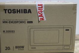 TOSHIBA 20L DIGITAL SOLO MICROWAVE OVEN 800W IN WHITE RRP £59.99Condition ReportAppraisal