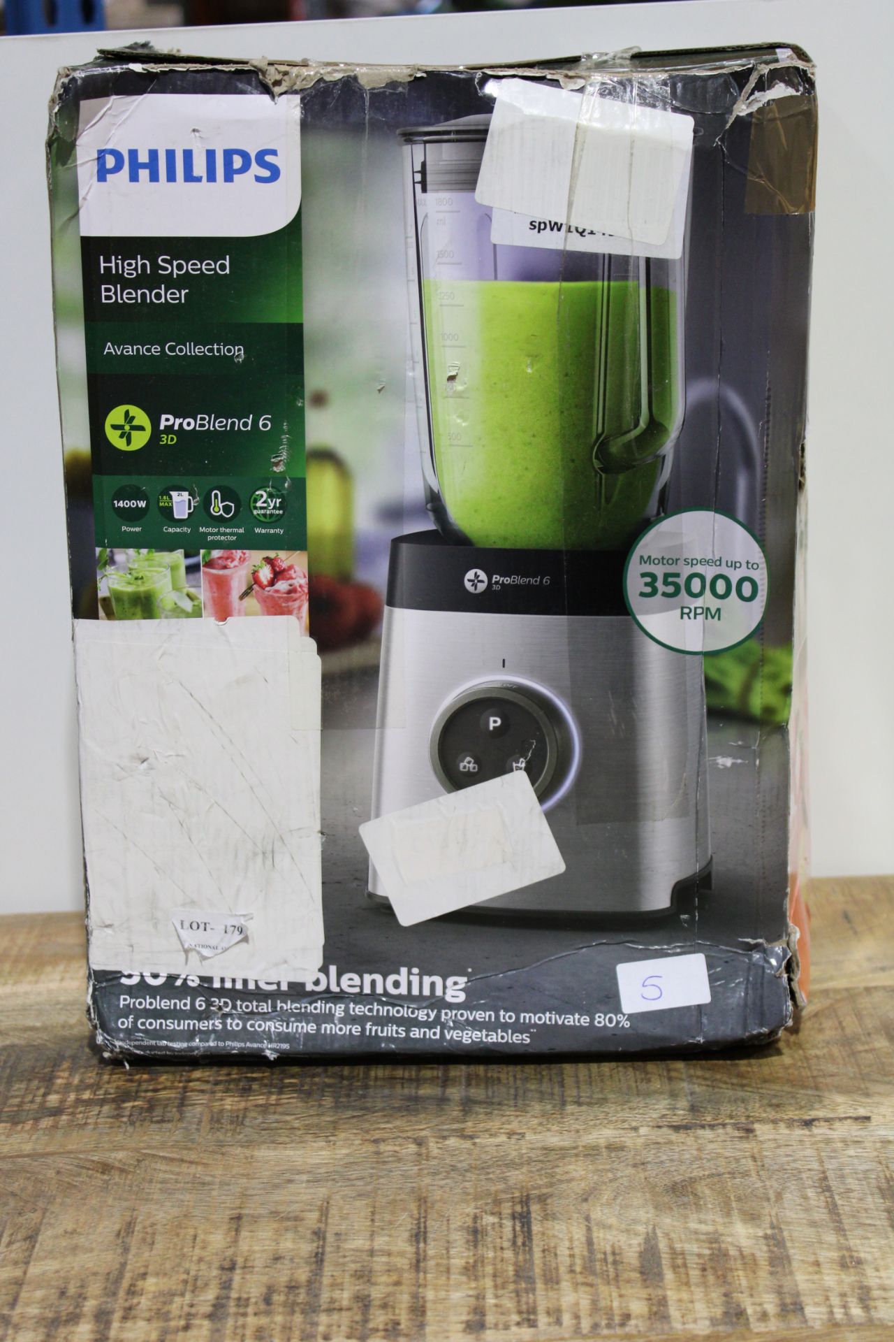 PHILIPS HIGH SPEED BLENDER RRP £139.99Condition ReportAppraisal Available on Request- All Items