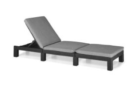 BOXED KETER SUNLOUNGER GRAPHITE GREY RRP £130.00Condition ReportAppraisal Available on Request-