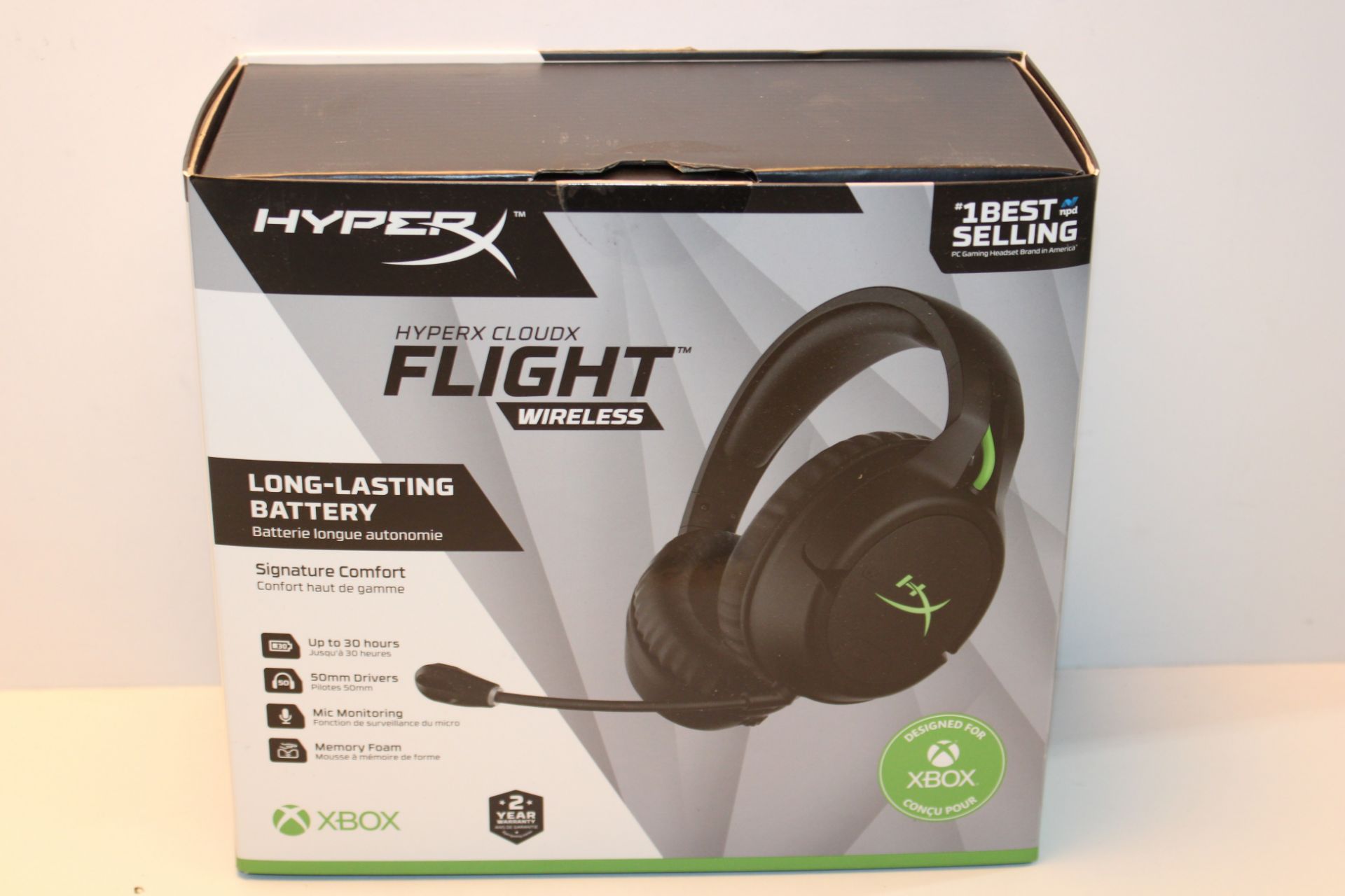 HyperX HX-HSCFX-BK-WW CloudX Flight for Xbox - Wireless Gaming Headset (Renewed) Â£59.38Condition