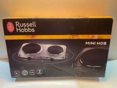 Russell Hobbs 2 Plate Mini Hot Plate Hob 15199, 1500 W - Stainless Steel Â£34.99Condition