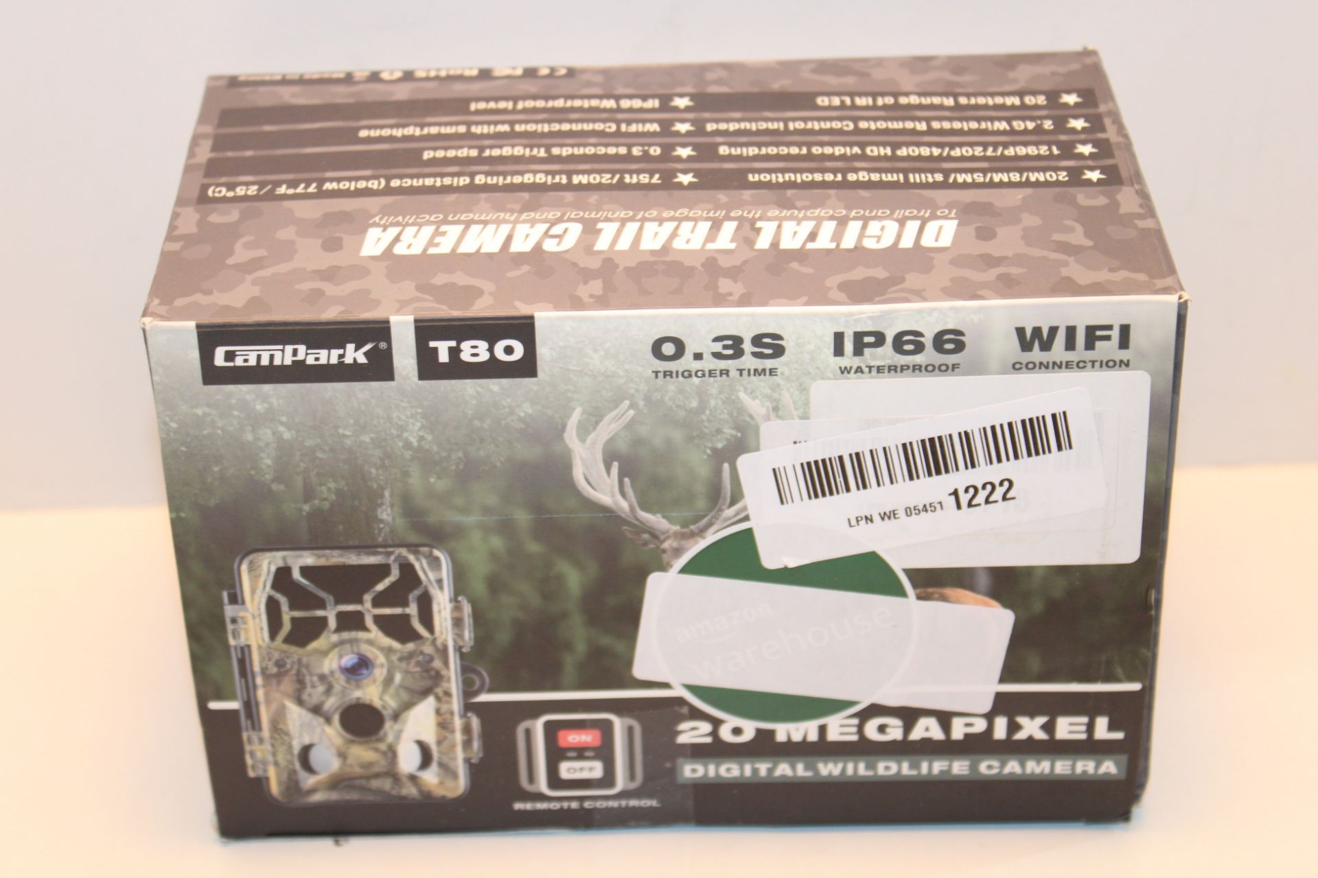 Campark Wildlife Camera-WiFi 20MP 1296P Trail Game Camera with Night Vision Motion Activated for