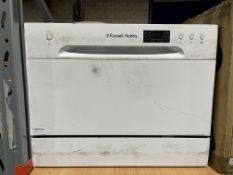 UNBOXED RUSSELL HOBBS TABLETOP DISHWASHER MODEL: RHTTDW6W RRP £209.00Condition ReportAppraisal