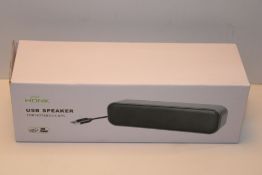 USB Computer Speaker,Wired Mini Soundbar Speaker,Laptop Stereo Speaker with Space Saving Design