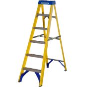 WERNER FIBREGLASS STEPLADDER 6 RRP £138.95Condition ReportAppraisal Available on Request- All