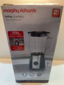 Morphy Richards 403010 Jug Blender with Ice Crusher Blades Inspire Kitchen Confidence, Plastic,