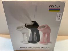 FRIDJA Powerful Handheld Clothes Steamer, 1500W Portable Hand Held Garment Steam Iron for Fabric,