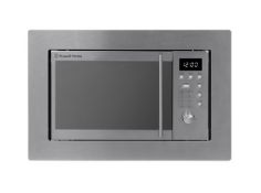BOXED RUSSELL HOBBS BUILT IN STAINLESS STEEL DIGITAL MICROWAVE RHBM2001 RRP £159.00Condition
