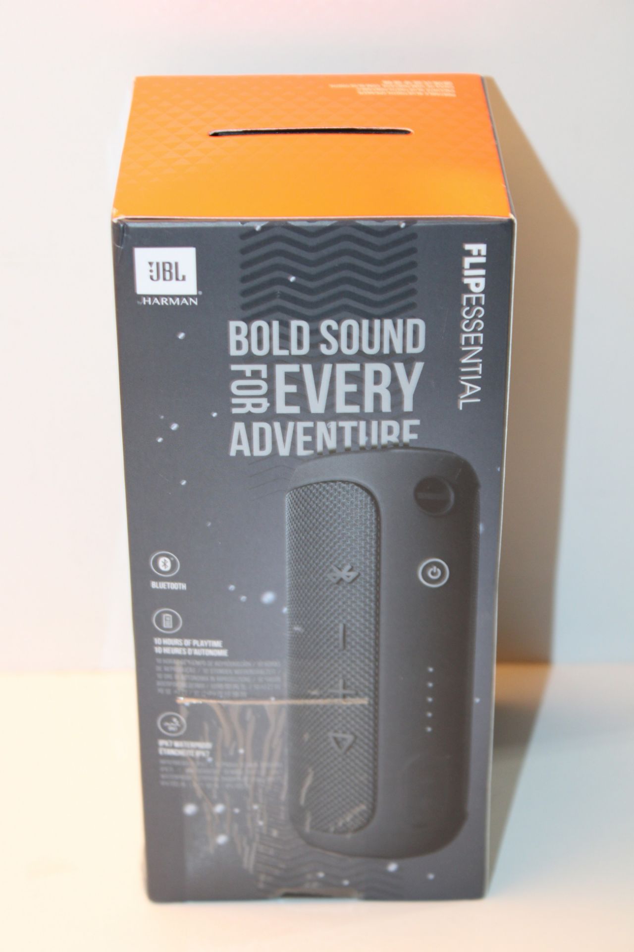 JBL Flip Essential Portable Bluetooth Speaker with Rechargeable Battery, Gun Metal Black Â£69.