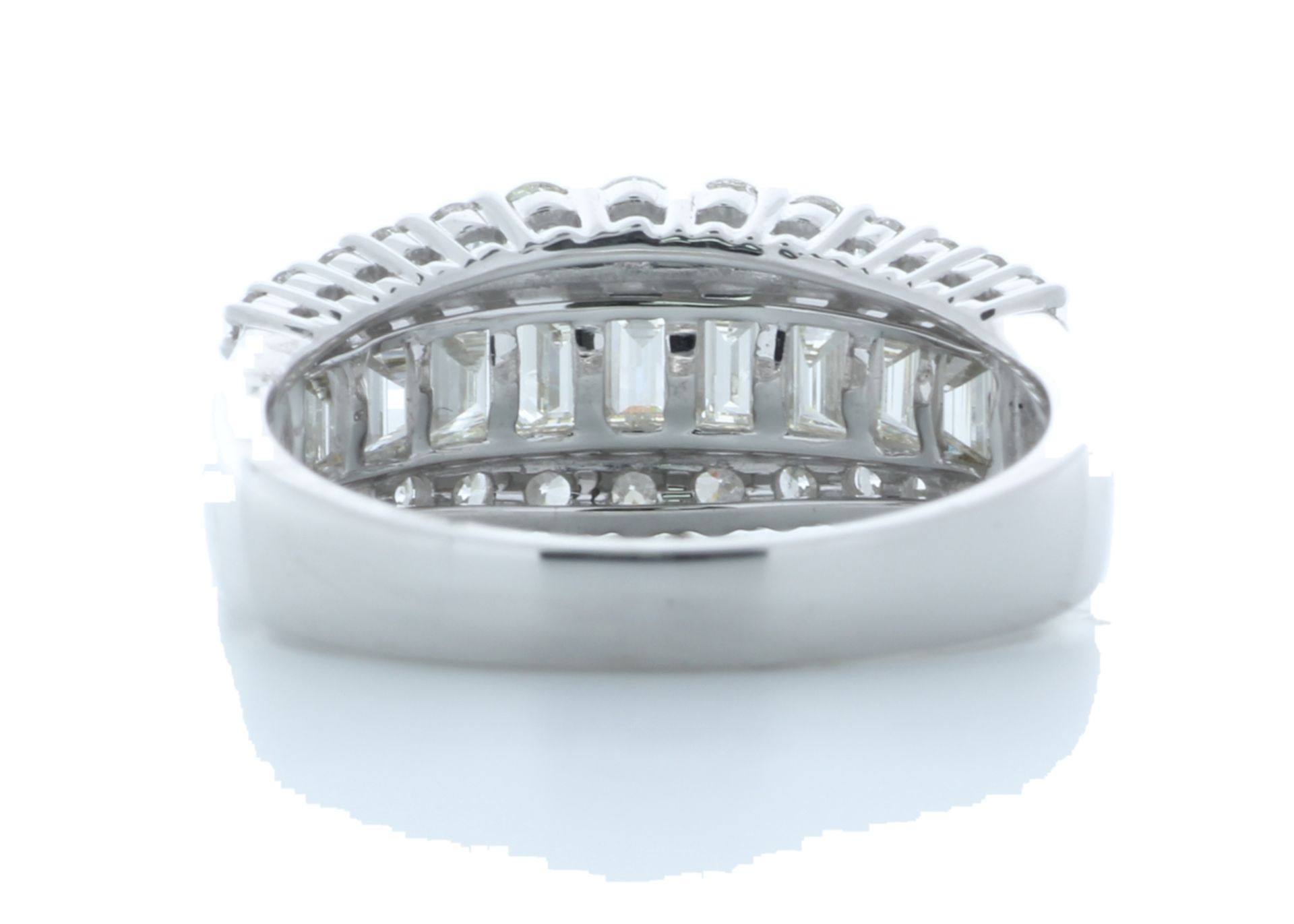 18ct White Gold Channel Set Semi Eternity Diamond Ring 1.75 Carats - Valued by AGI £10,680.00 - 18ct - Image 3 of 4